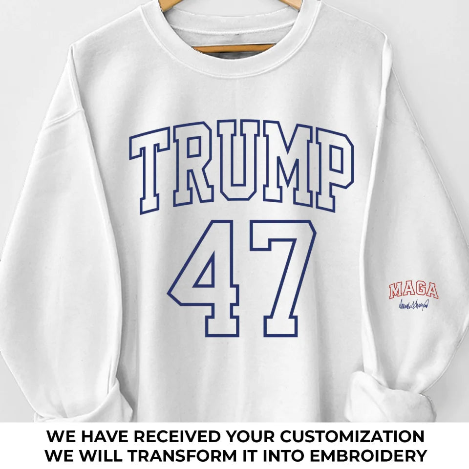 New System, New America - US Election Full Embroidered Sweatshirt