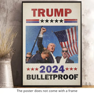 To The Future We Believe In - US Election Vertical Poster - Gift For Conservative Supporters