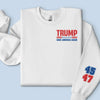 America Is Saved Now - US Election Full Embroidered Sweatshirt