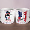 No Apologies From Red-Wave Girl - US Election Chunky Mug - Gift For Best Friends, BFF, Sisters
