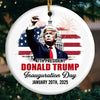 The Future Is Bright And It’s Time To Shine - US Election Ceramic Round Shaped Ornament - Gift For Conservative Supporters