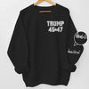 True President Of America - US Election Full Embroidered Sweatshirt
