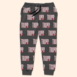 He's Our President, No.47 Is Back To The White House - US Elections Pajama Pants - Gift For Conservative Supporters