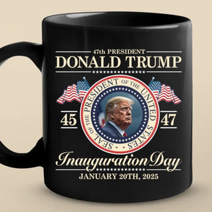 He Is Our President, Protected By God - US Election Black Mug