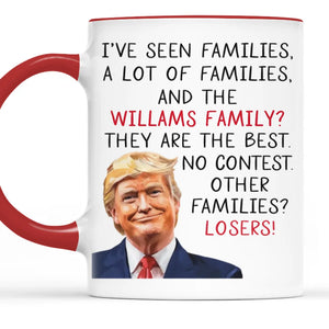 Your Family Is The Best - US Elections Accent Mug