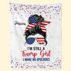 We Make History, Not Apologies - US Election Blanket - Gift For Best Friends, BFF, Sisters