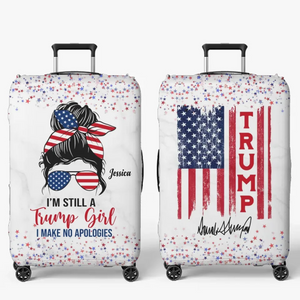 Be Proud When You're A Red-Wave Girl - US Election Luggage Cover - Gift For Best Friends, BFF, Sisters