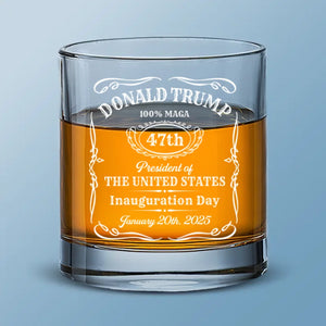 A Day To Remember, A Day To Celebrate - US Election Whiskey Glass - Gift For Conservative Supporters