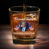 The Future With Love - US Election Square Whiskey Glass - Gift For Conservative Supporters