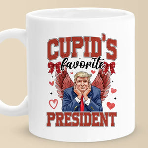 The 47th President Is Cupid's President - US Election Mug - Gift For Conservative Supporters