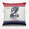 Proud To Be A Girl Supporting Our Values - US Election Pillow - Gift For Best Friends, BFF, Sisters