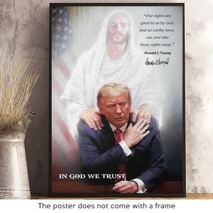 No One Can Take The Rights That Given By God - US Election Vertical Poster - Gift For Conservative Supporters