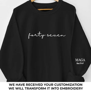 Celebrating The Spirit Of Unity - US Election Full Embroidered Sweatshirt