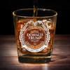 Celebrate Freedom With A Thoughtful Keepsake - US Election Square Whiskey Glass - Gift For Conservative Supporters