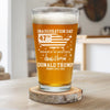 We Will Make History Again - US Election Beer Glass