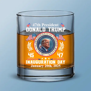 A New Chapter Of Unstoppable America - US Patriotic Pride Whiskey Glass - Gift For Conservative Supporters