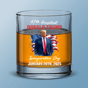 Raise Your Glass To American Pride - US Patriotic Pride Whiskey Glass - Gift For Conservative Supporters