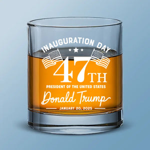 Make Today Count With American Spirit - US Patriotic Pride Whiskey Glass - Gift For Conservative Supporters