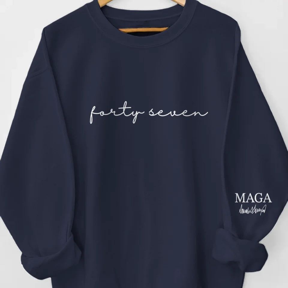 No.47 On The Way - US Elections Unisex Sweatshirt, Hoodie With Design On Sleeve
