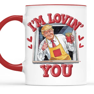 I'm Lovin You - US Patriotic Pride Accent Mug