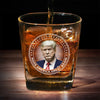 Enjoy Your Favorite Drink With Pride - US Patriotic Pride Square Whiskey Glass - Gift For Conservative Supporters