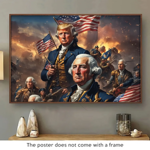 From Founding Fathers To The 47 - US Patriotic Pride Horizontal Poster - Gift For Conservative Supporters