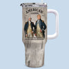 American Leaders - US Patriotic Pride 40 Oz Stainless Steel Tumbler With Handle