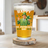 Shamrocks, Gold, And Winning - US Patriotic Pride Beer Glass