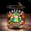 Drink Up, Victory Awaits - US Patriotic Pride Whiskey Glass - Gift For Conservative Supporters