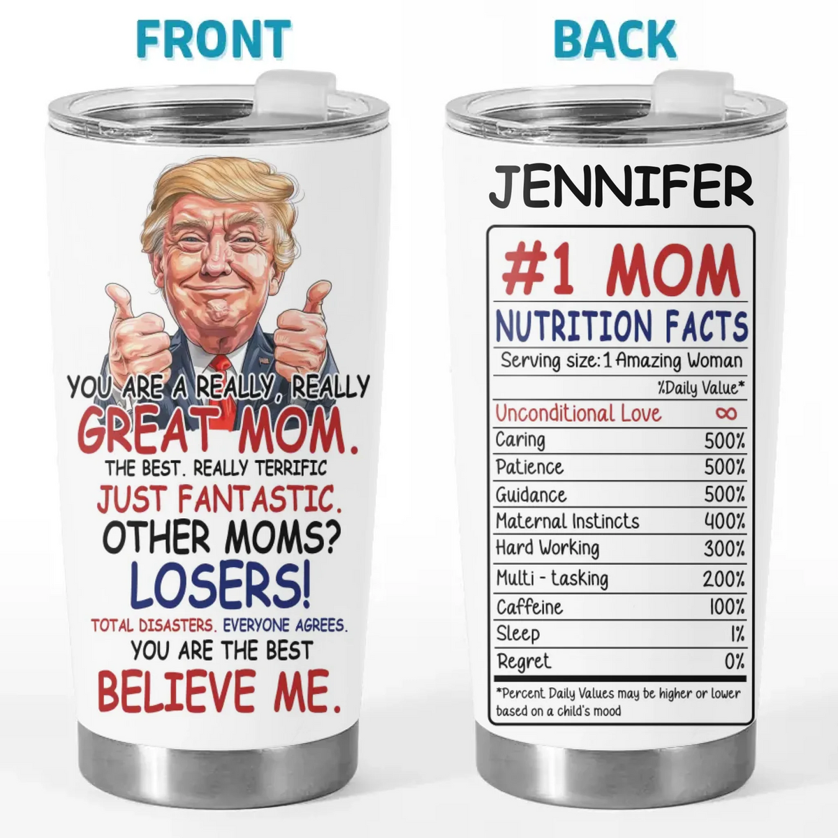 Best Mom In The World Is You - US Patriotic Pride 20oz Tumbler