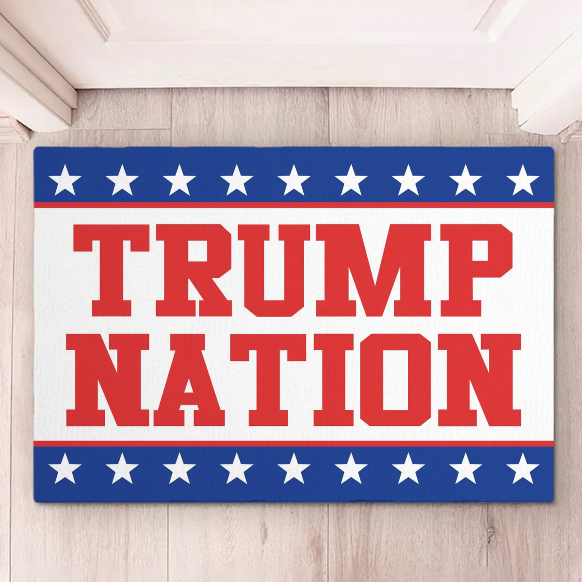 Strong Nation, Strong Values - US Patriotic Pride Home Decor Decorative Mat, House Warming Gift Mat