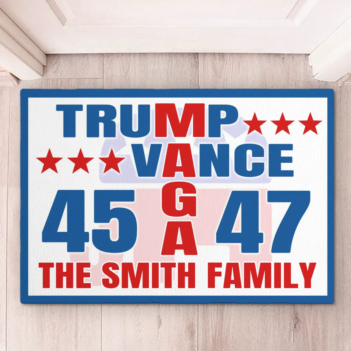 Stand With The Nation, Stand For The Future - US Patriotic Pride Home Decor Decorative Mat, House Warming Gift Mat