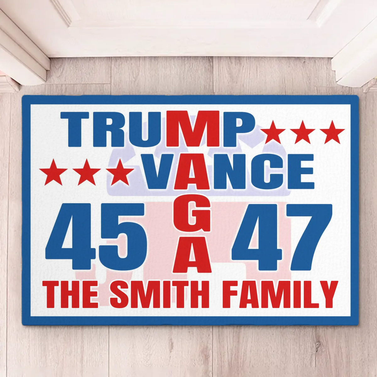 Stand With The Nation, Stand For The Future - US Patriotic Pride Home Decor Decorative Mat, House Warming Gift Mat
