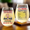 You're A Really Great Mom - US Patriotic Pride Wine Glass