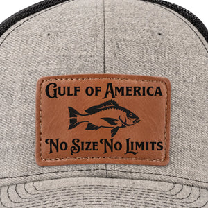 No Size No Limits - US Patriotic Pride Leather Patch Hat - Gift For Conservative Supporters