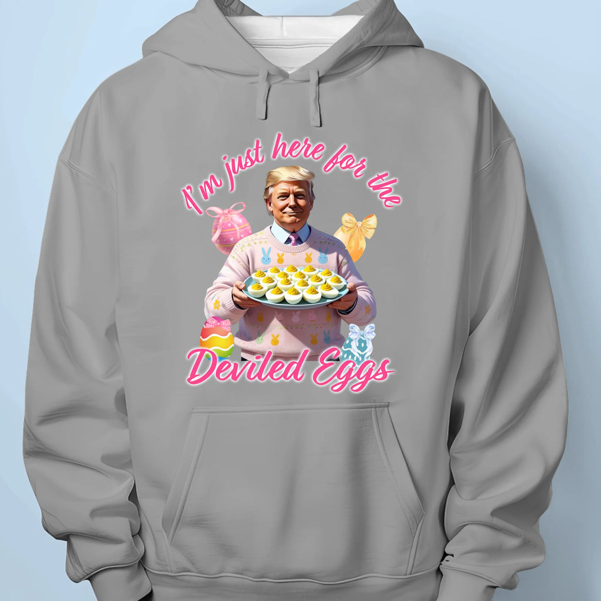 Here For The Deviled Eggs - US Patriotic Pride Unisex T-shirt, Premium T-shirt, Hoodie