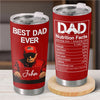 Dad Nutrition Facts - US Patriotic Pride 20oz Tumbler