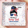 Proud To Stand, Bold To Speak - US Patriotic Pride Full-Print Jewelry Dish - Gift For Best Friends, BFF, Sisters