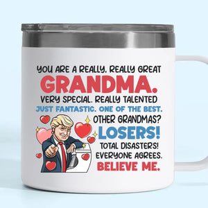 Trust Me, You Deserve This Award - US Patriotic Pride 14oz Stainless Steel Tumbler With Handle