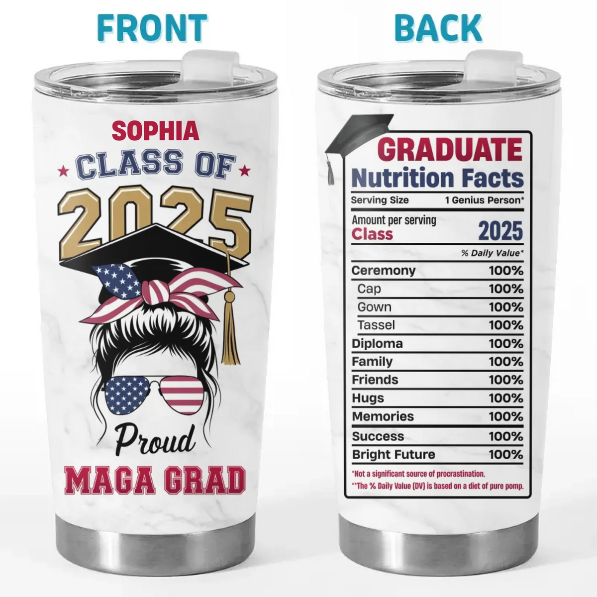 A Genius Is Here - US Patriotic Pride 20oz Tumbler - Gift For Best Friends, BFF, Sisters