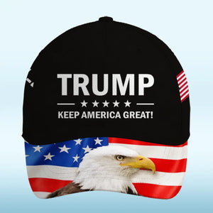 Stay Bold, Stay Free - US Patriotic Pride Hat, All Over Print Classic Cap