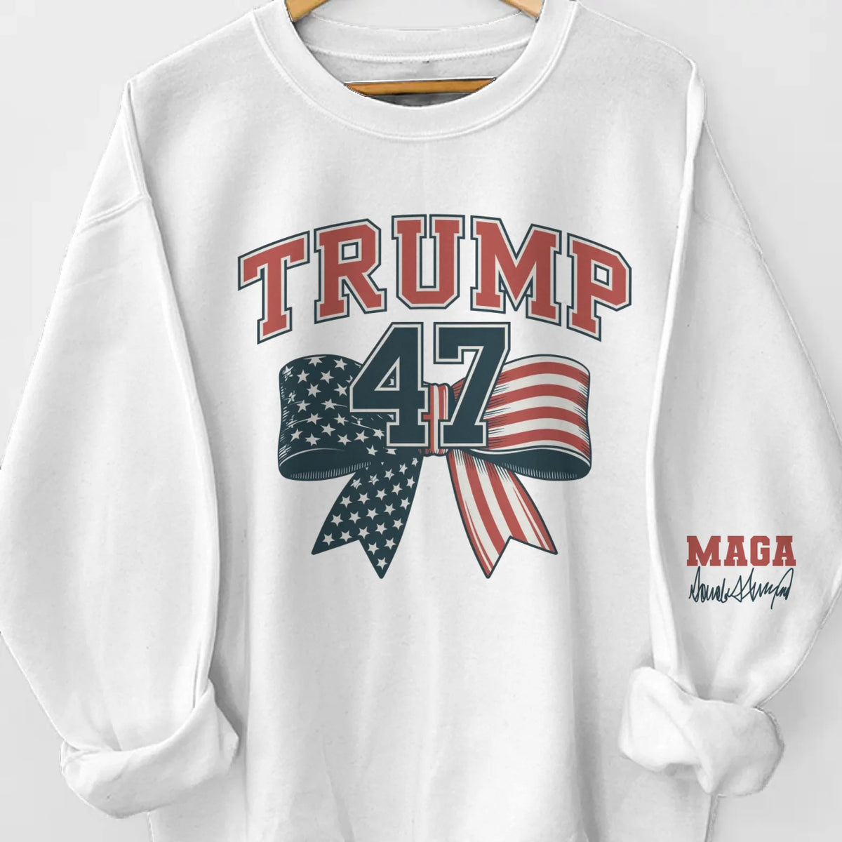 The Comeback Is Real - US Patriotic Pride Unisex Sweatshirt, Hoodie With Design On Sleeve