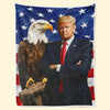 Stand Firm, Stand Free - US Patriotic Pride Blanket