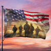Remember, Honor, Never Forget - US Patriotic Pride Horizontal House Flag