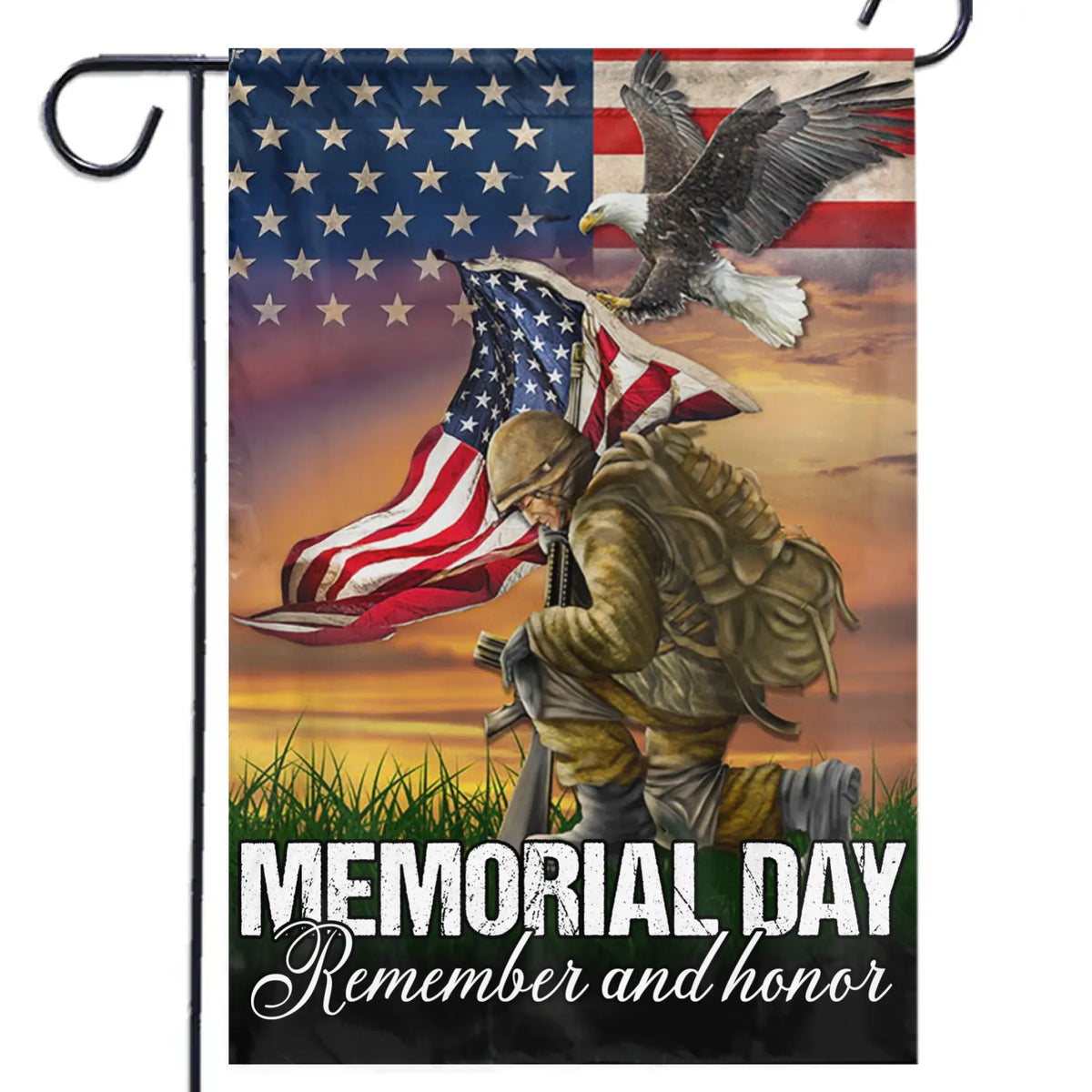 Their Courage Echoes In Every Flag - US Patriotic Pride House Flag, Garden Flag