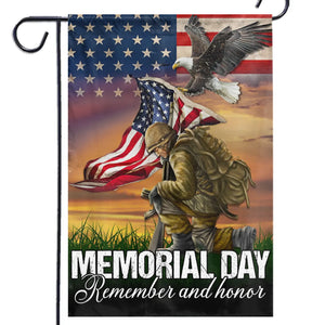 Their Courage Echoes In Every Flag - US Patriotic Pride House Flag, Garden Flag