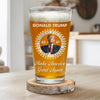 Proven Once, Unstoppable Twice - US Patriotic Pride Beer Glass