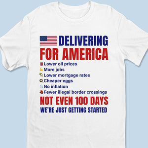 Delivering All The Best For America - US Patriotic Pride Unisex T-shirt, Premium T-shirt, Hoodie