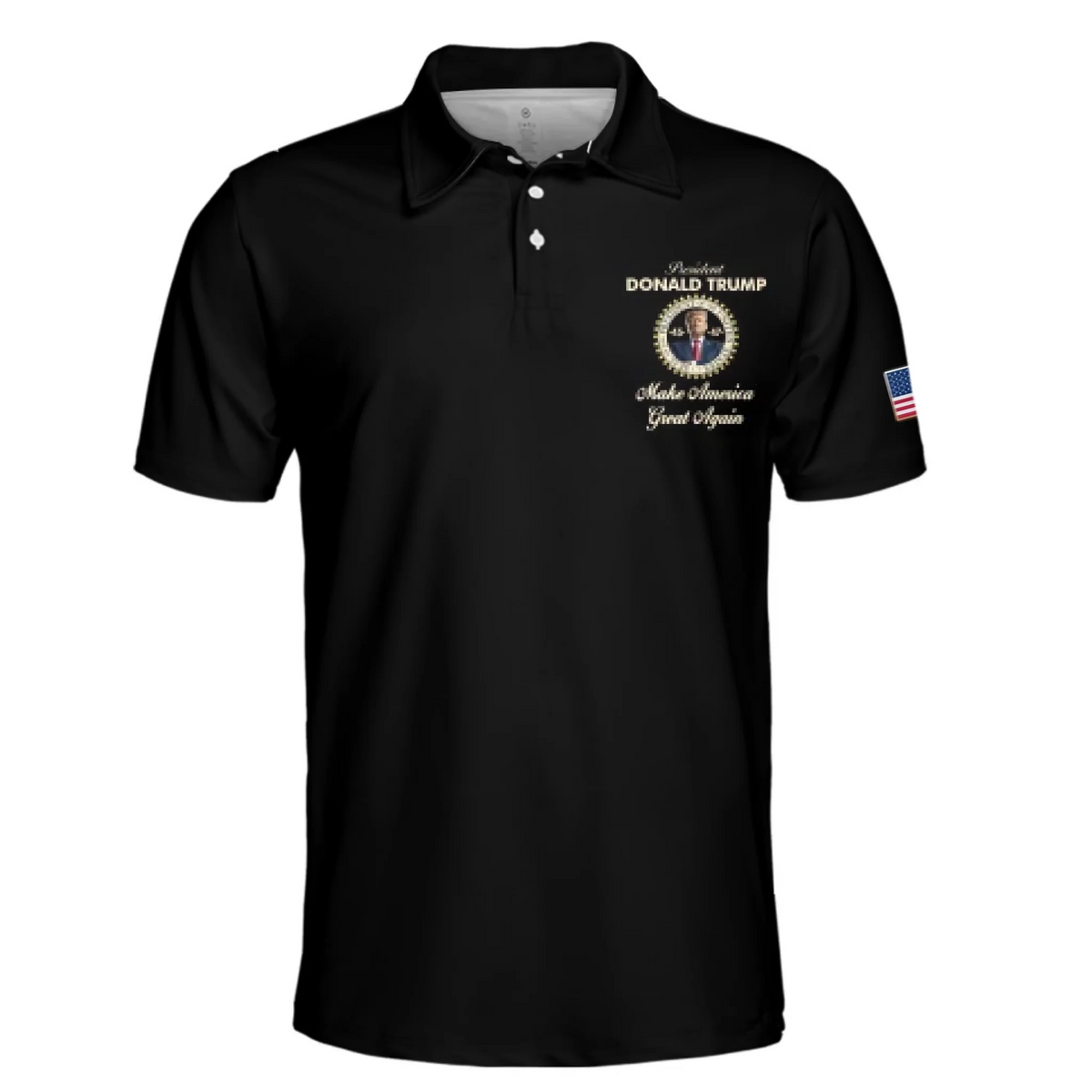 The Man They Couldn’t Cancel - US Patriotic Pride All Over Print Polo Shirt