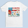 Flowers Bloom In The Land Of Free - US Patriotic Pride Unisex T-shirt, Premium T-shirt, Hoodie